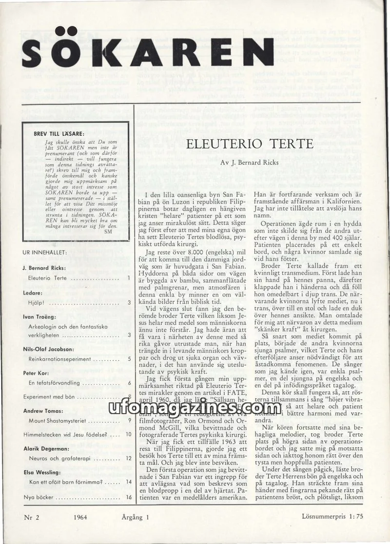 Cover of Sokaren issue 2: SÖKAREN