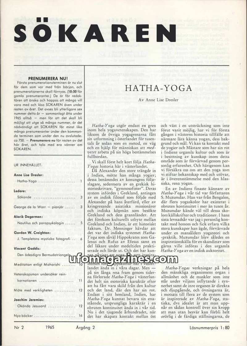 Cover of Sokaren issue 2: SÖKAREN
