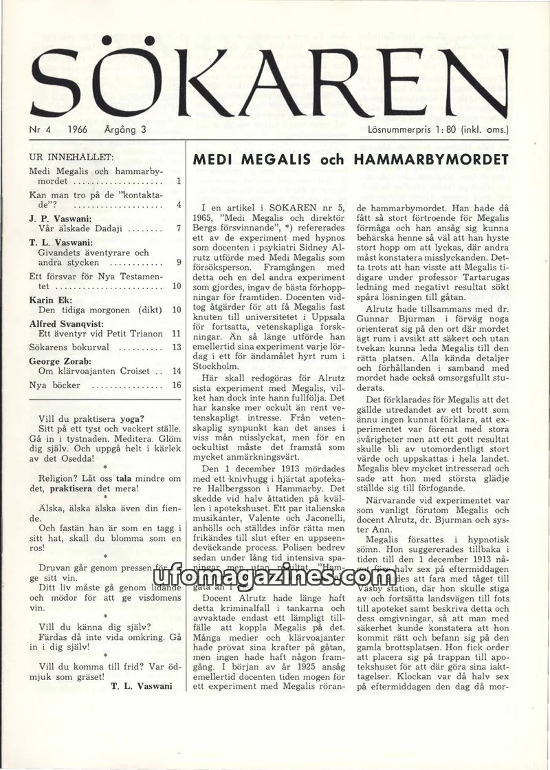 Cover of Sokaren issue 4: SÖKAREN