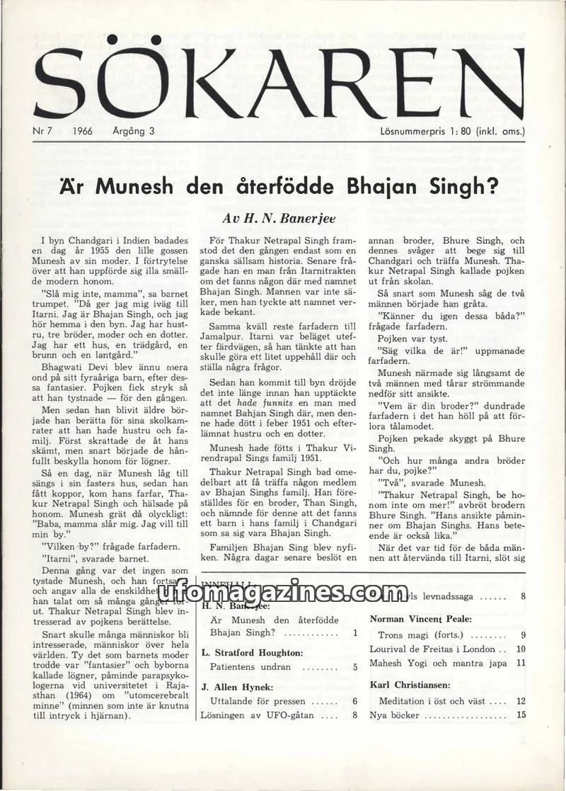 Cover of Sokaren issue 7: SÖKAREN