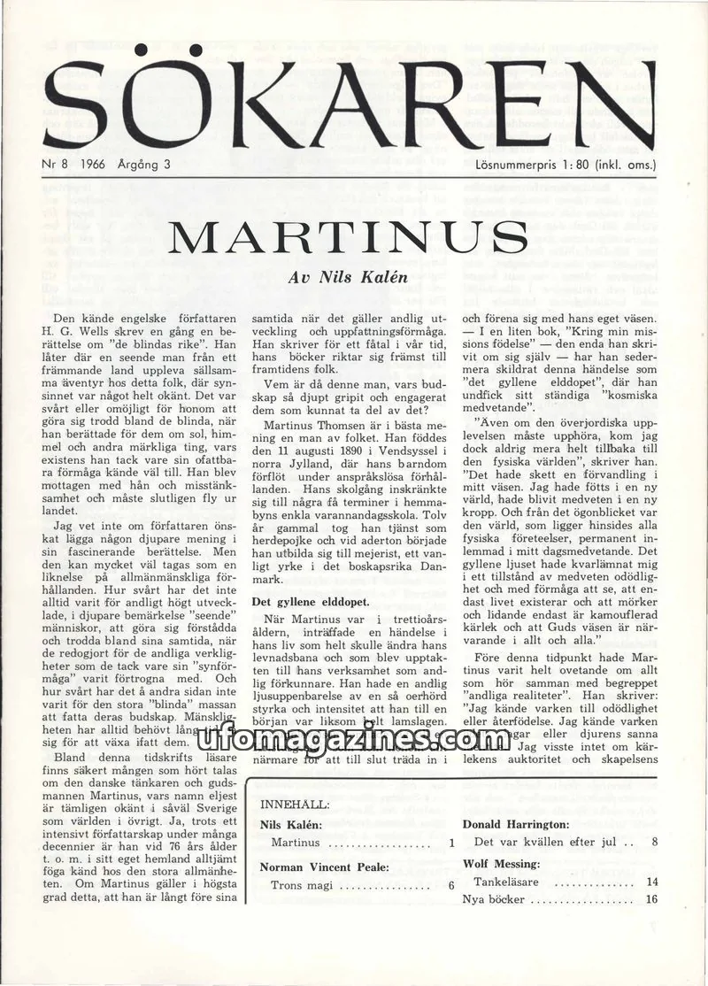 Cover of Sokaren issue Nr 8: SÖKAREN