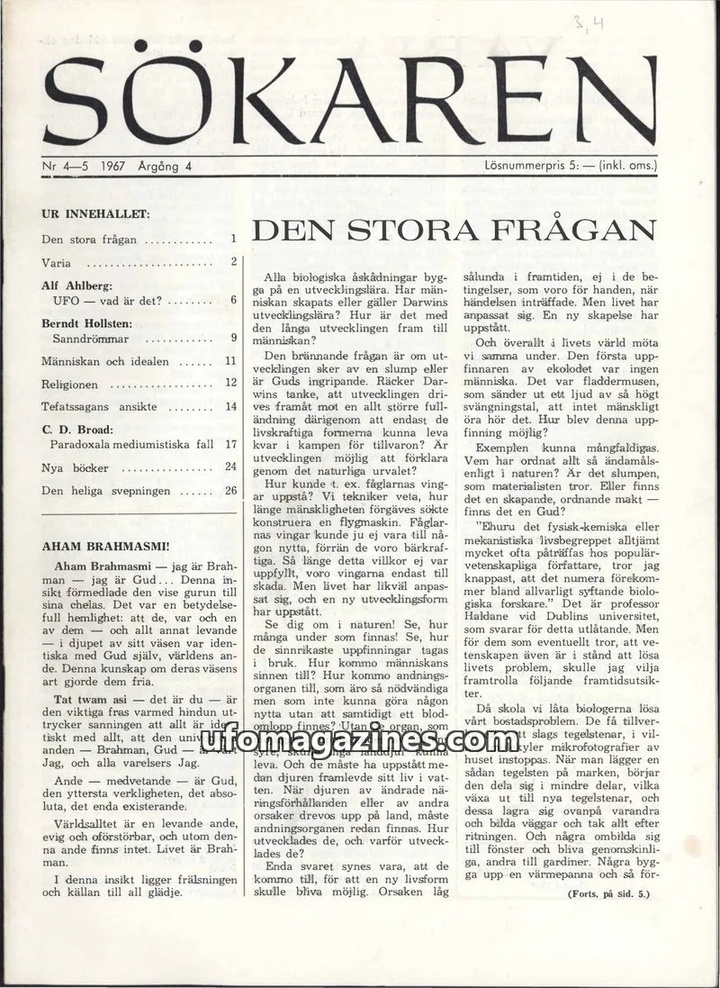 Cover of Sokaren issue Nr 4-5: SÖKAREN