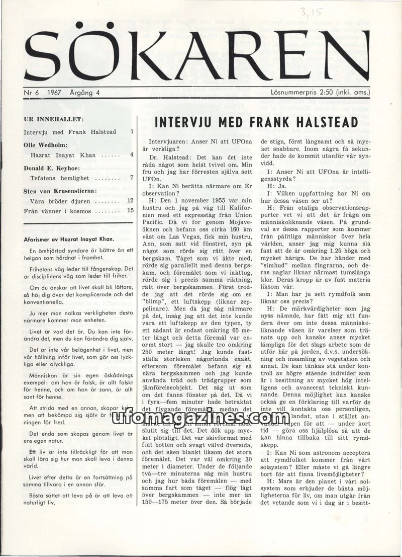 Cover of Sokaren issue Nr 6: SÖKAREN