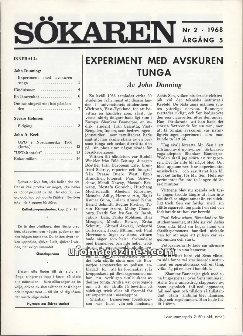 Cover of Sokaren issue 2: SÖKAREN