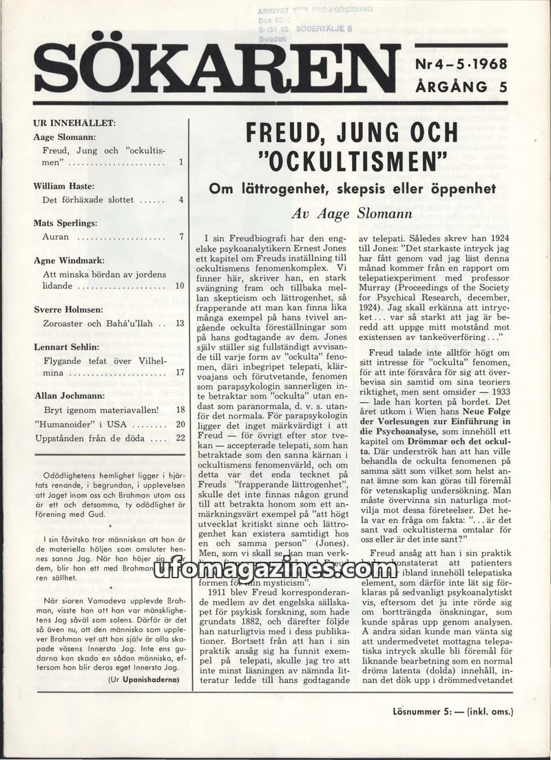 Cover of Sokaren issue 4-5: SÖKAREN