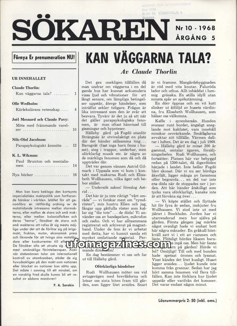 Cover of Sokaren issue 10: SÖKAREN