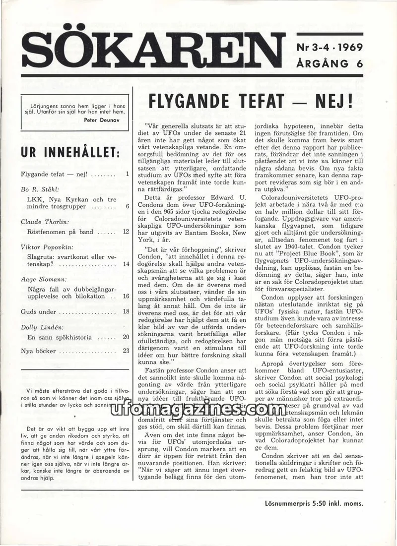 Cover of Sokaren issue 3-4: SÖKAREN