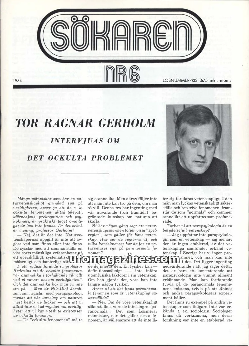 Cover of Sokaren issue NR6: SÖKAREN