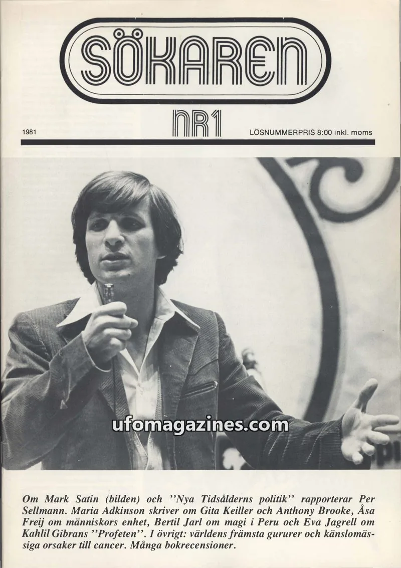 Cover of Sokaren issue NR1: SÖKAREN
