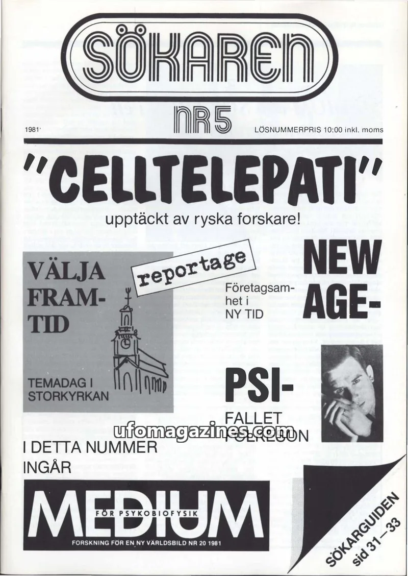Cover of Sokaren issue NR 5: SÖKAREN