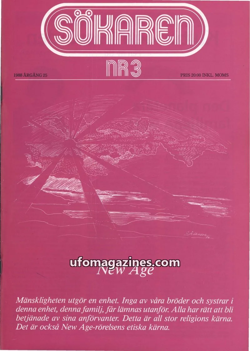 Cover of Sokaren issue NR3: SÖKAREN