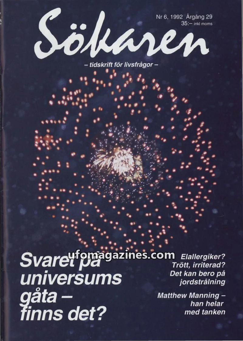 Cover of Sokaren issue Nr 6, 1992: Sökaren