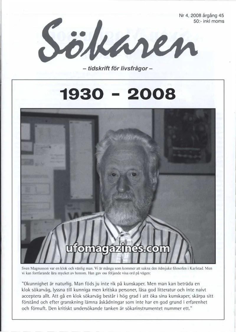 Cover of Sokaren issue 4: Sökaren
