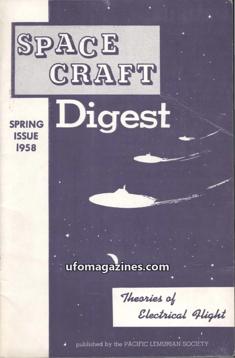 Cover of PACIFIC LEMURIAN SOCIETY issue SPRING ISSUE: SPACE CRAFT Digest