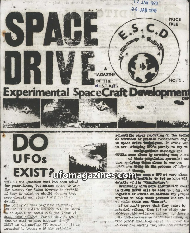 Cover of Space Drive (Ed Harris) issue 1: SPACE DRIVE