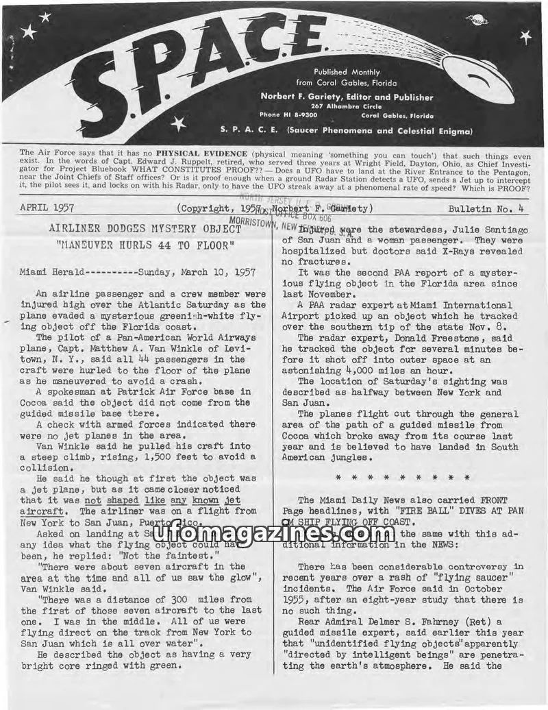Cover of SPACE (Norbert Gariety) issue 4: SPACE