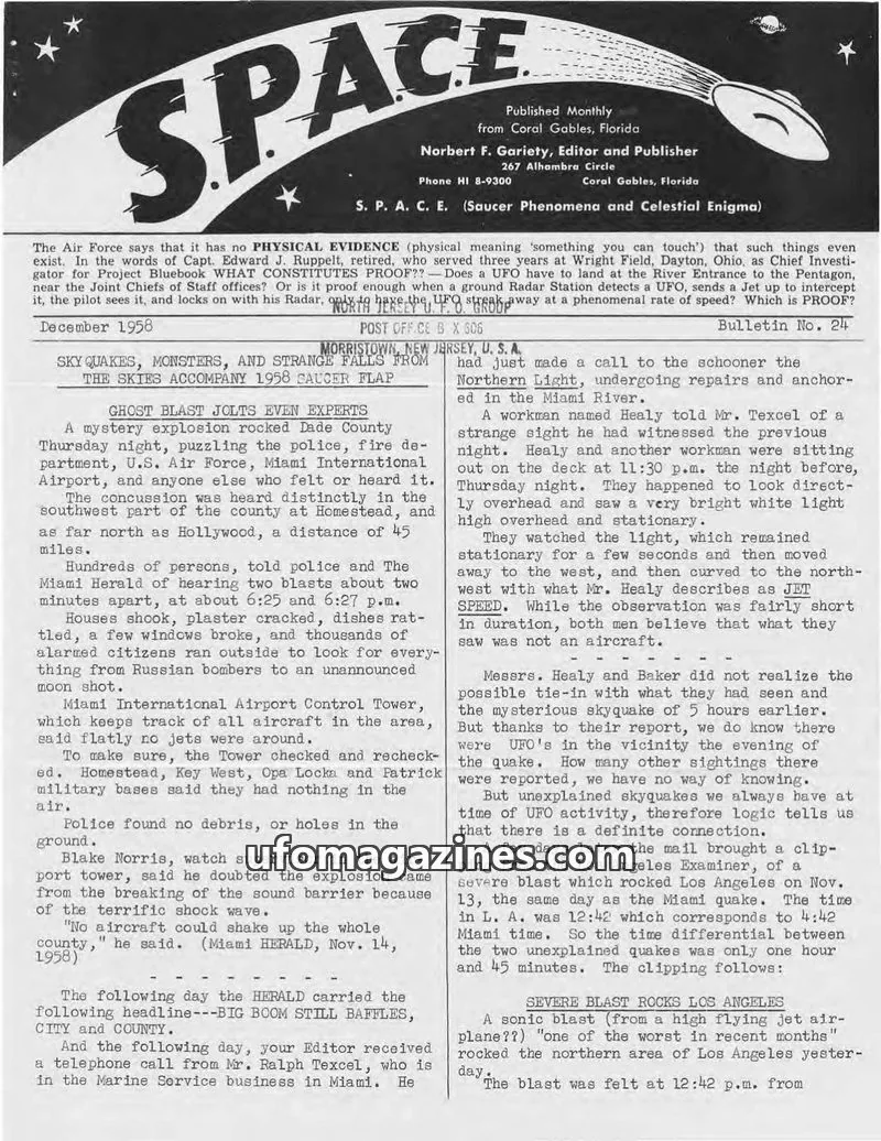 Cover of SPACE (Norbert Gariety) issue No. 24: SPACE