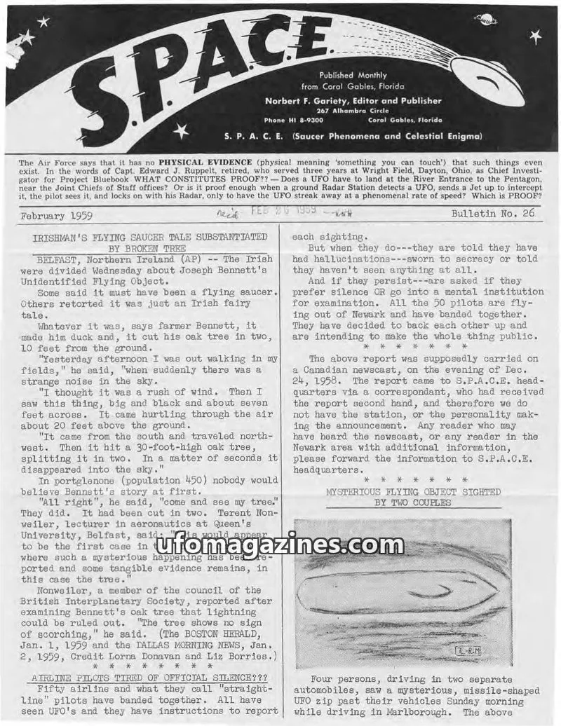 Cover of SPACE (Norbert Gariety) issue 26: S.P.A.C.E.