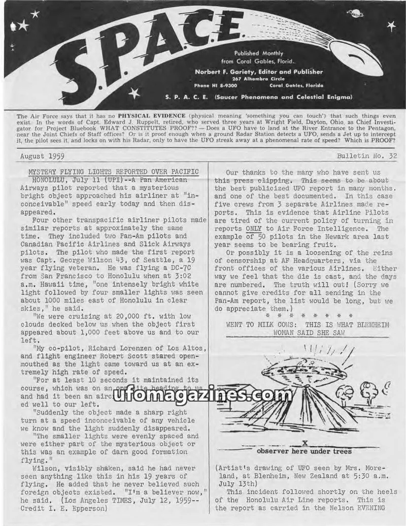 Cover of SPACE (Norbert Gariety) issue 32: SPACE