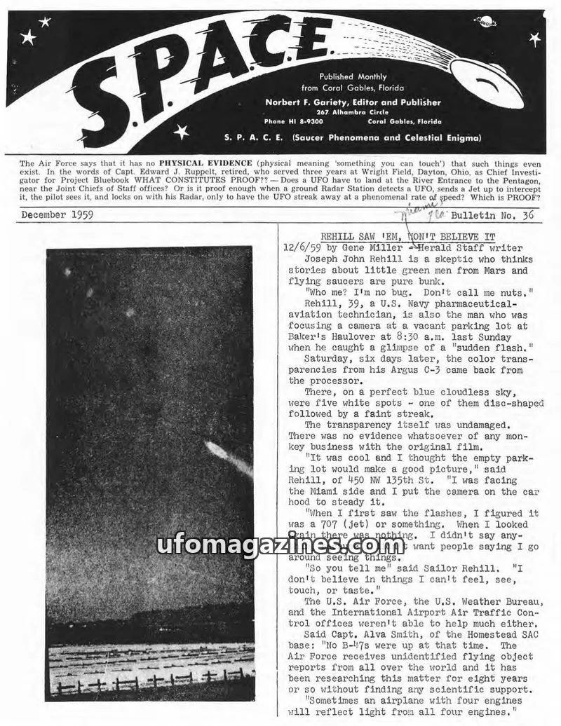 Cover of SPACE (Norbert Gariety) issue No. 36: SPACE