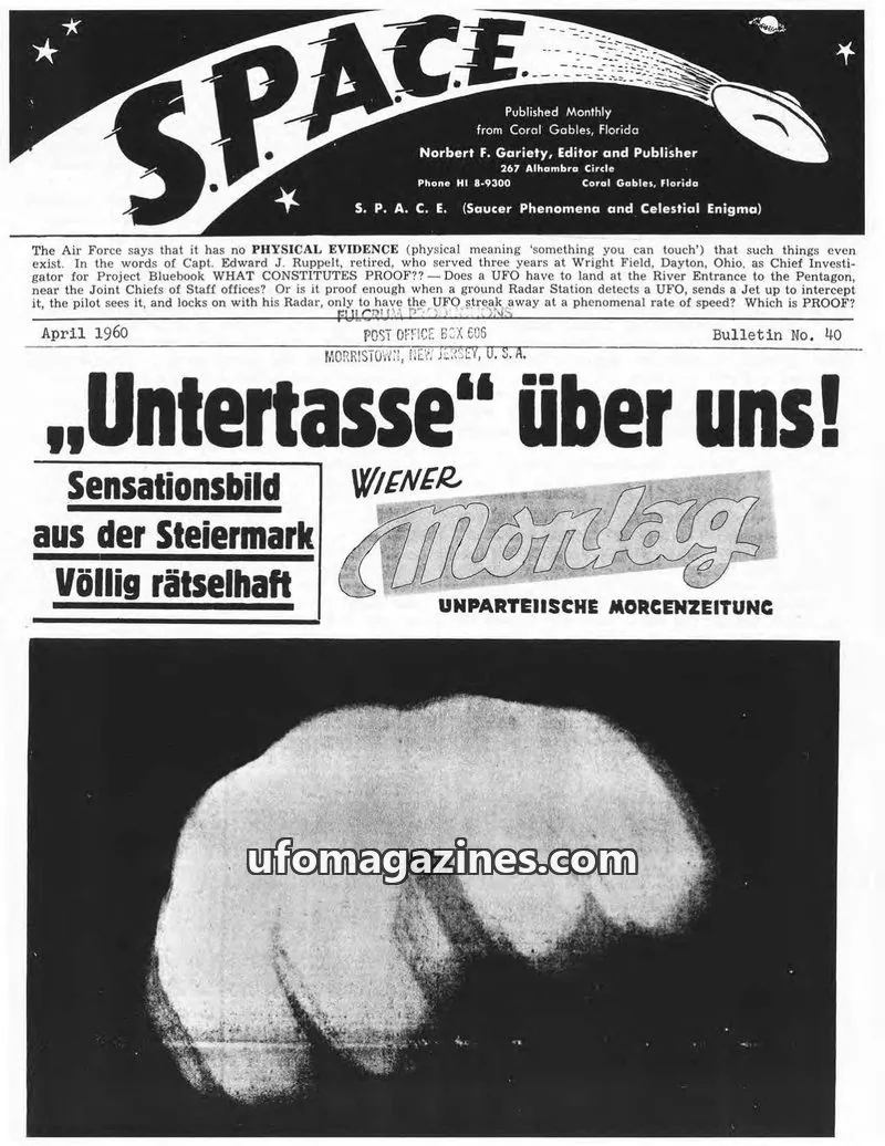 Cover of SPACE (Norbert Gariety) issue 40: SPACE
