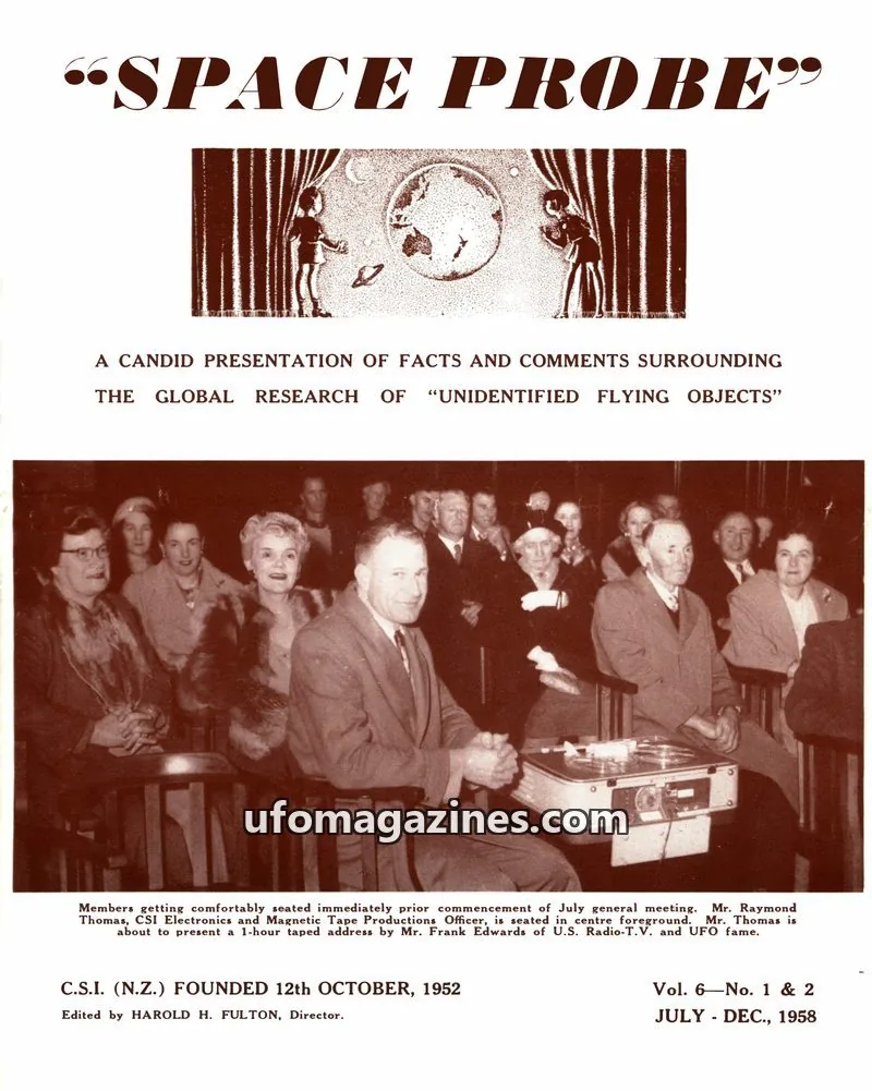 Cover of Space Probe (CSI NZ) issue Vol. 6-No. 1 & 2: "SPACE PROBE"