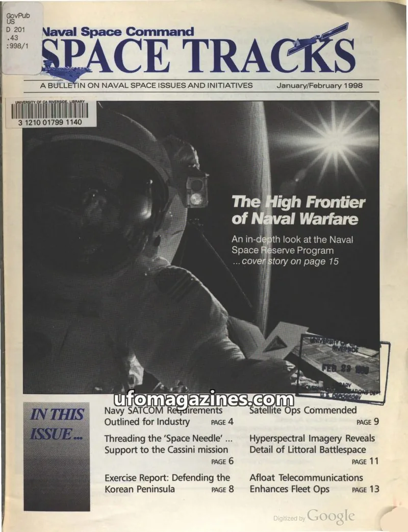 Cover of Space Tracks (US Naval Space Command) issue Winter 1998: SPACE TRACKS