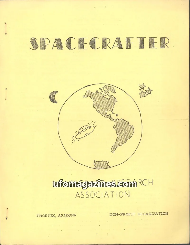 Cover of Spacecraft Research Association issue August, 1959: THE SPACECRAFTER