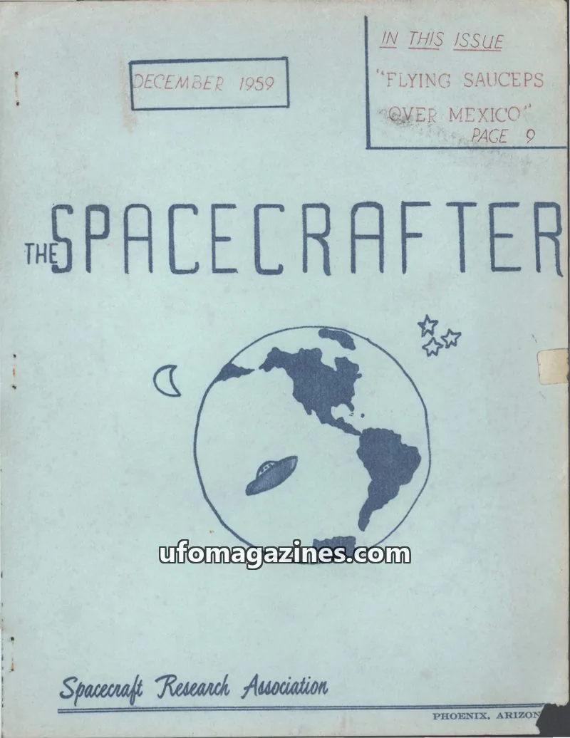 Cover of Spacecraft Research Association issue December 1959: THE SPACECRAFTER
