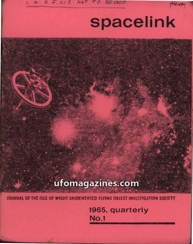 Cover of Isle of Wight Unidentified Flying Object Investigation Society issue No.1: spacelink