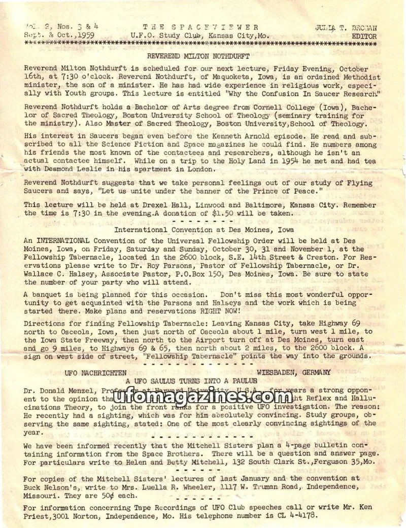 Cover of Spaceviewer, The issue Nos. 3 & 4: THE SPACEVIEWER