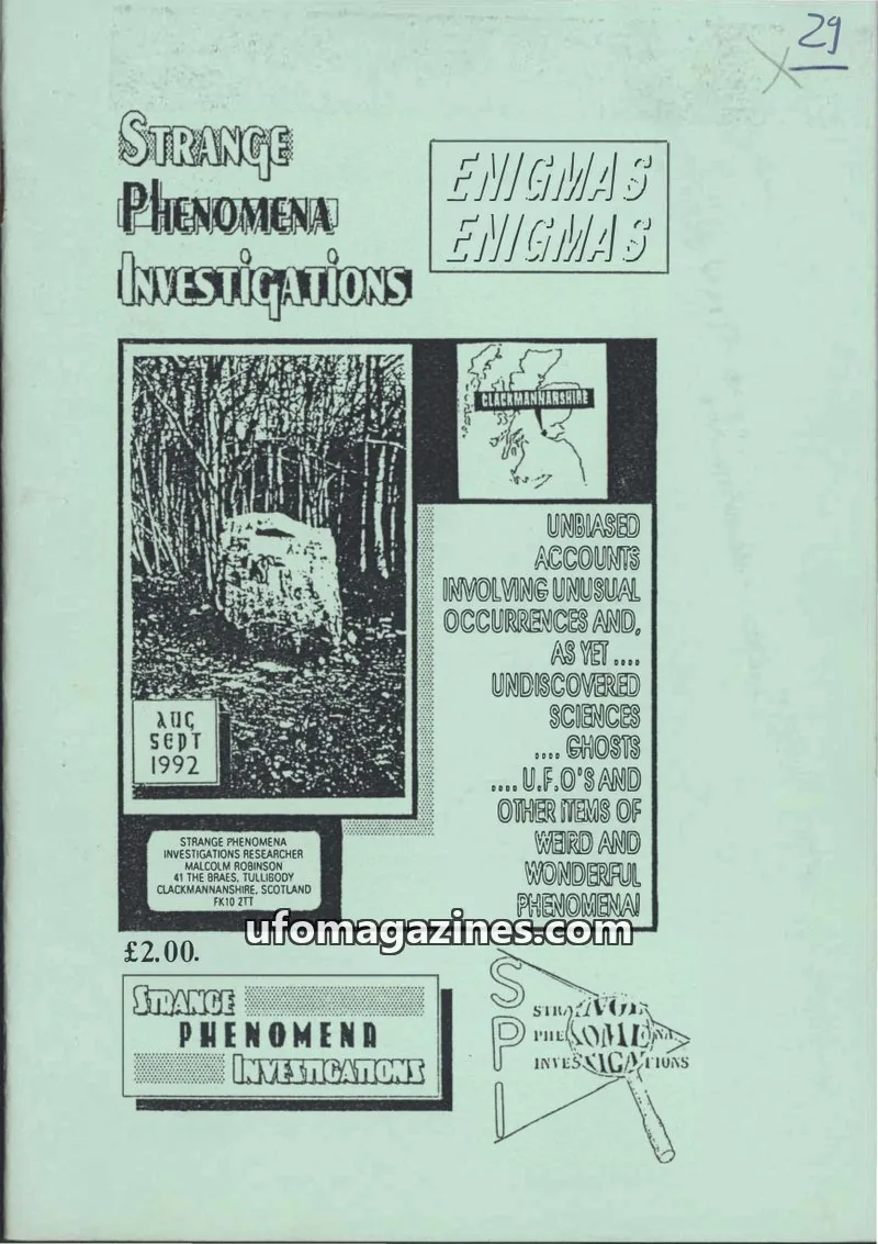 Cover of SPI Enigmas issue AUG/SEP 1992: ENIGMAS