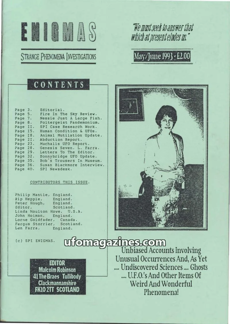 Cover of SPI Enigmas issue 32: ENIGMAS