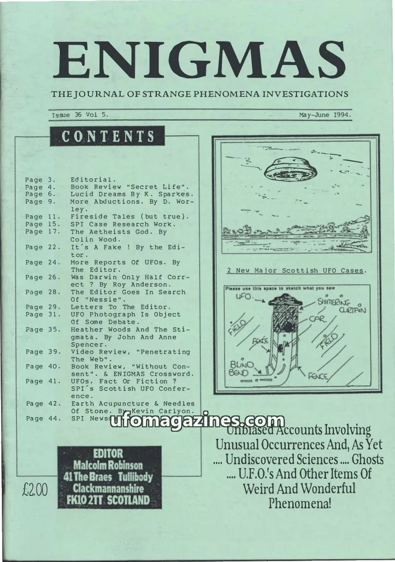 Cover of SPI issue 36: ENIGMAS