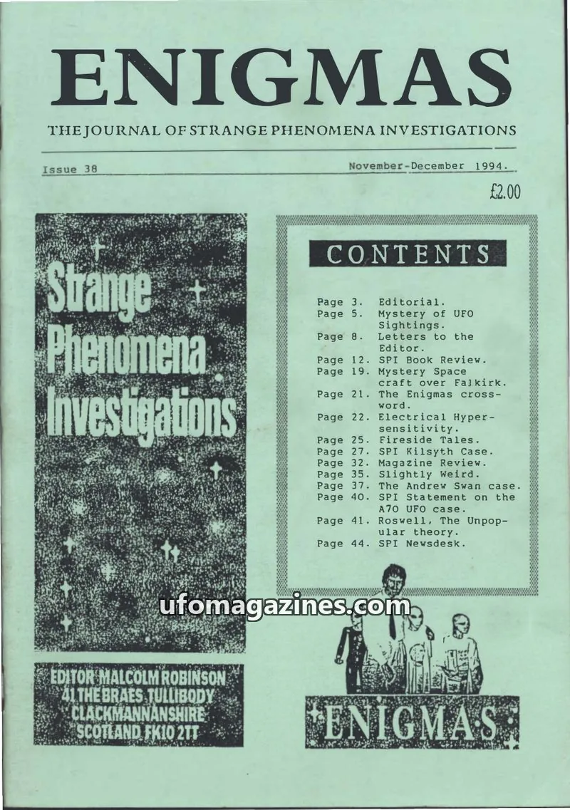 Cover of SPI Enigmas issue 38: ENIGMAS