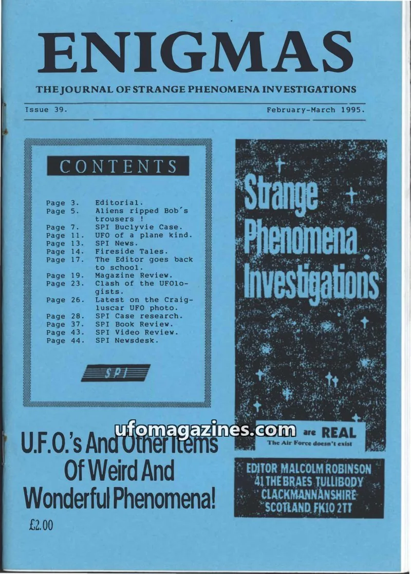 Cover of SPI issue 39: ENIGMAS