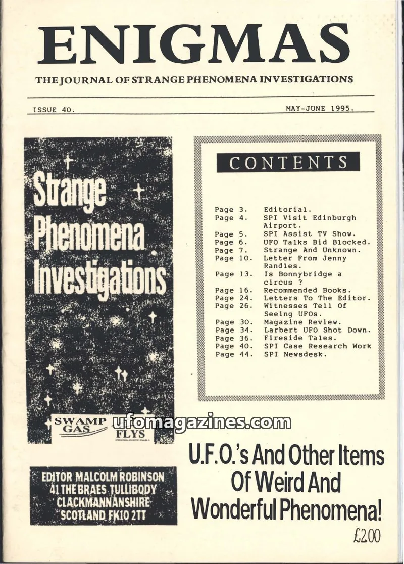 Cover of SPI Enigmas issue 40: ENIGMAS