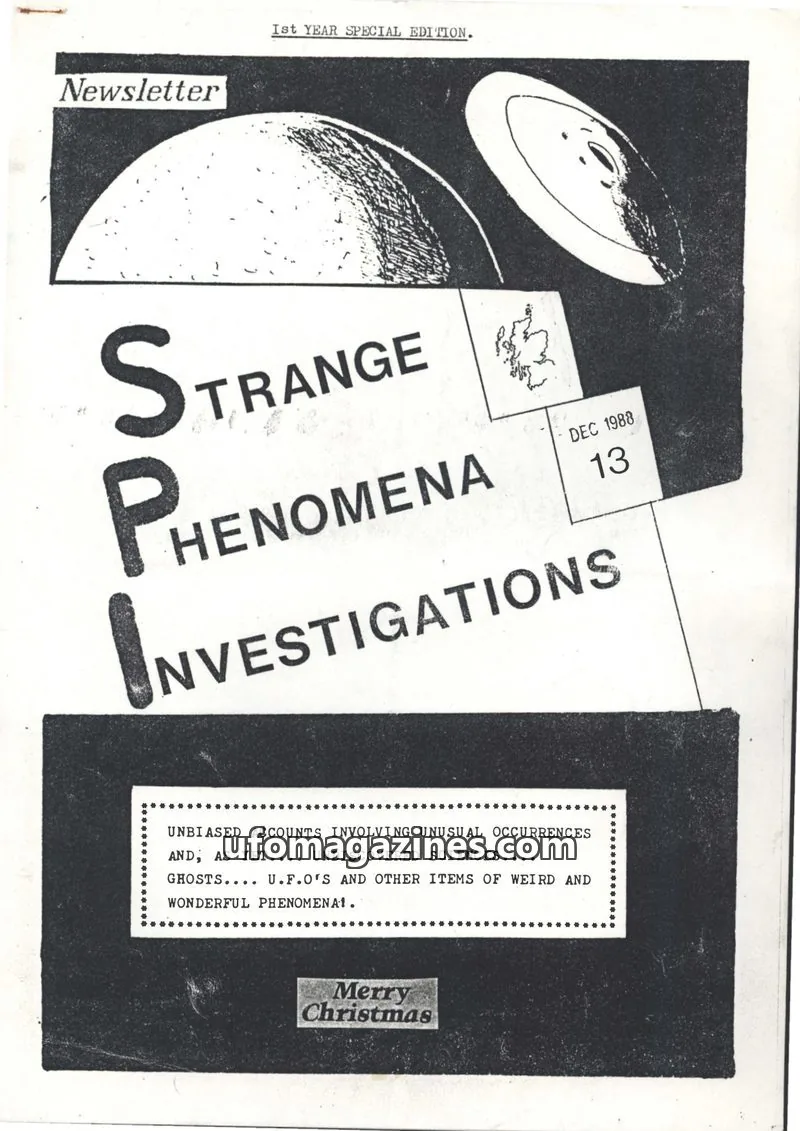 Cover of SPI issue 13: Strange Phenomena Investigations