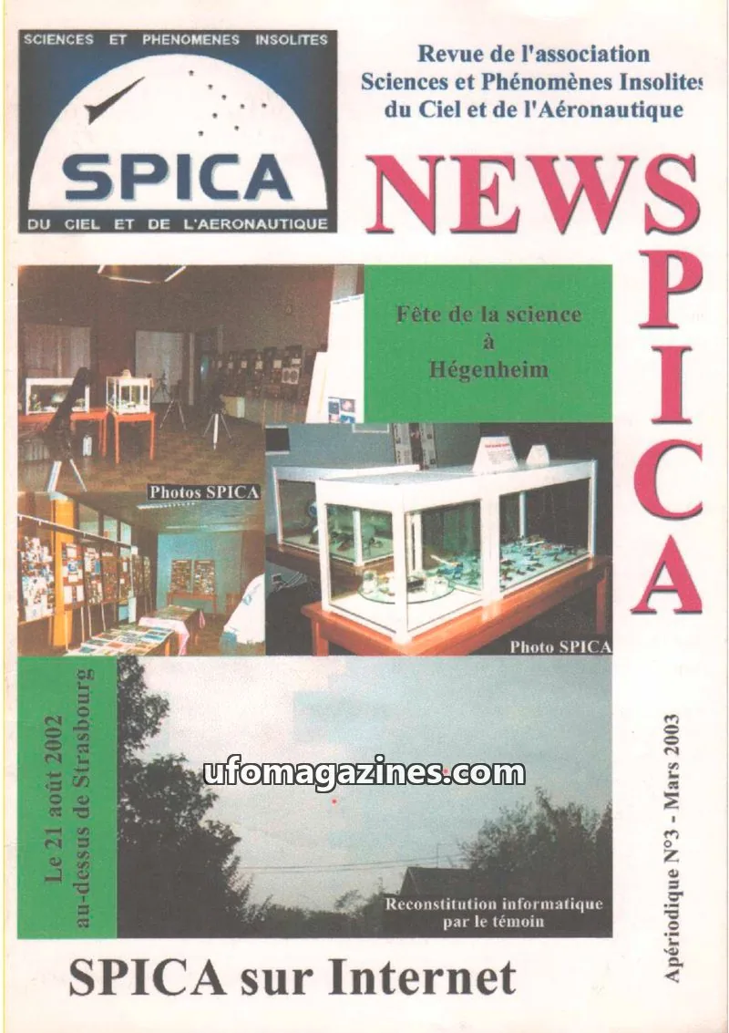 Cover of association SPICA issue N°3: SPICA NEWS