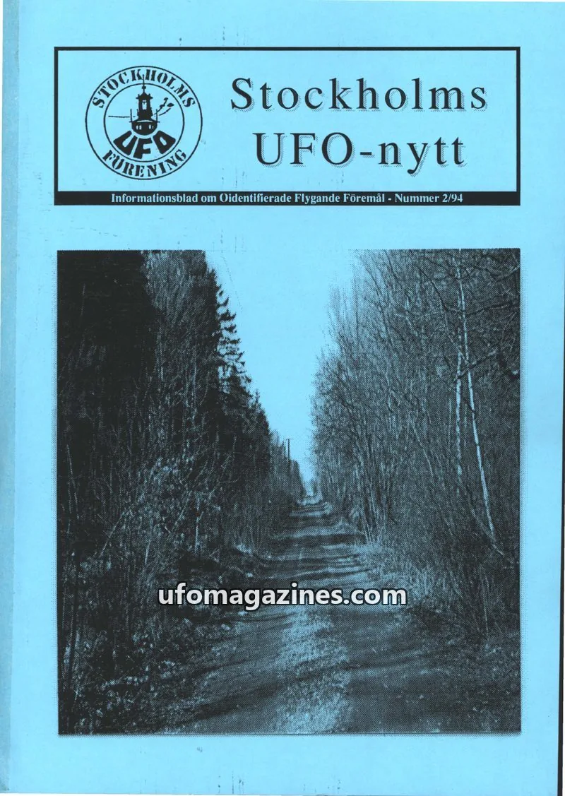 Cover of Stockholms UFO-Nytt issue 2/94: Stockholms UFO-nytt