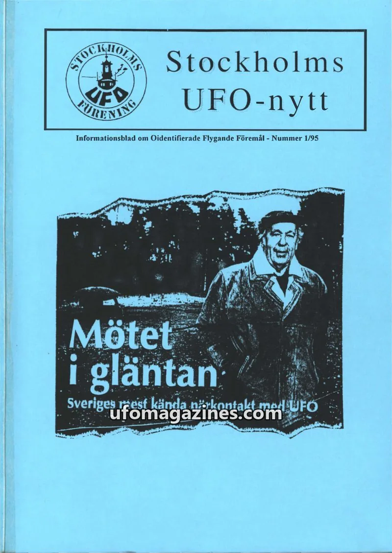 Cover of Stockholms UFO-Nytt issue 1/95: Stockholms UFO-nytt