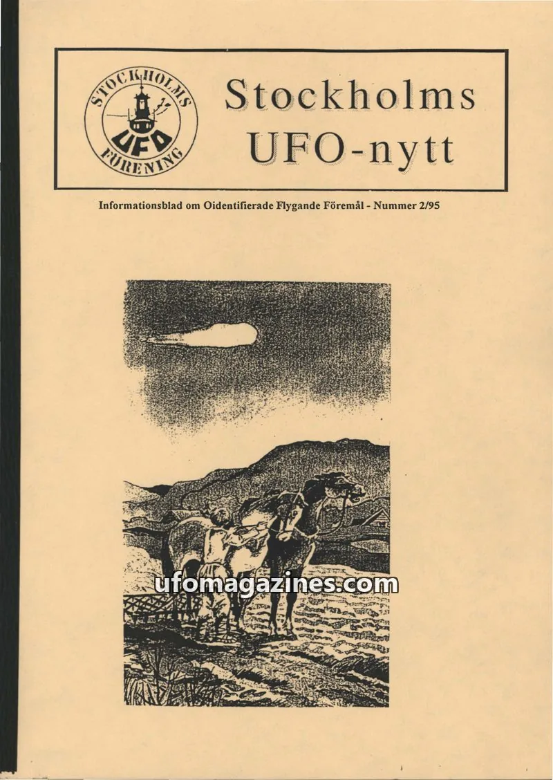 Cover of Stockholms UFO-Nytt issue 2/95: Stockholms UFO-nytt
