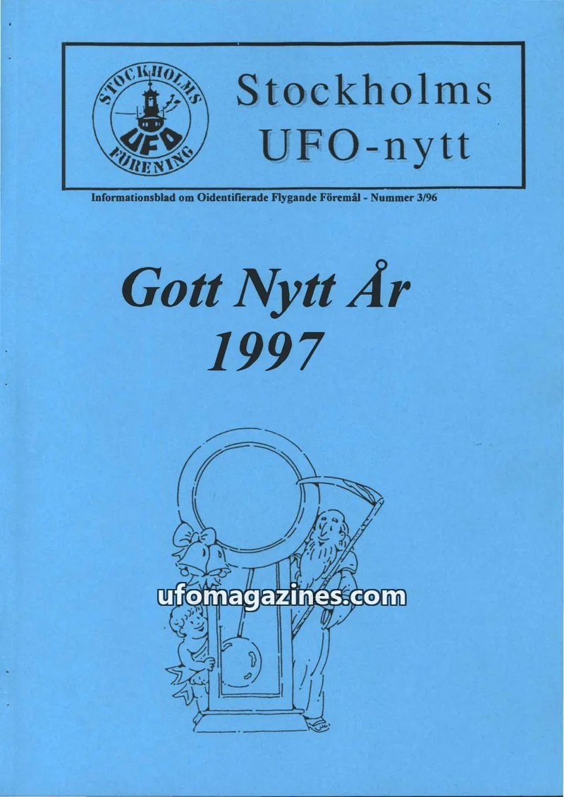 Cover of Stockholms UFO-Nytt issue 3/96: Stockholms UFO-nytt