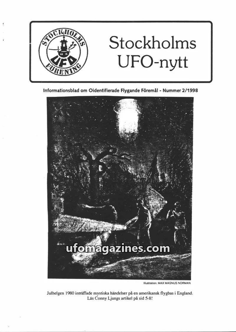 Cover of Stockholms UFO-Nytt issue 2/1998: Stockholms UFO-nytt