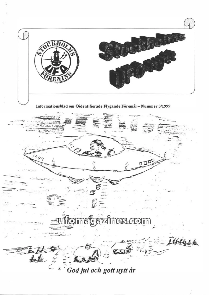 Cover of Stockholms UFO-Nytt issue 3/1999: Stockholms UFO-nytt