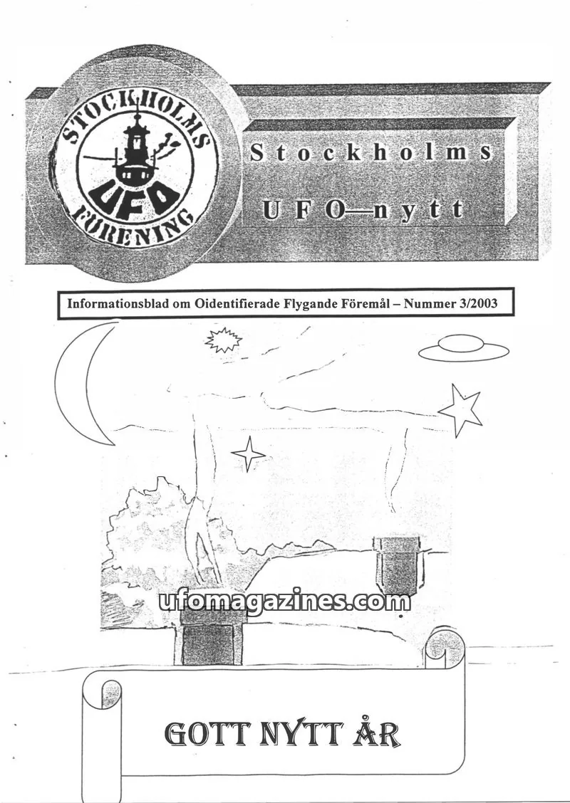 Cover of Stockholms UFO-Nytt issue 3/2003: Stockholms UFO-nytt