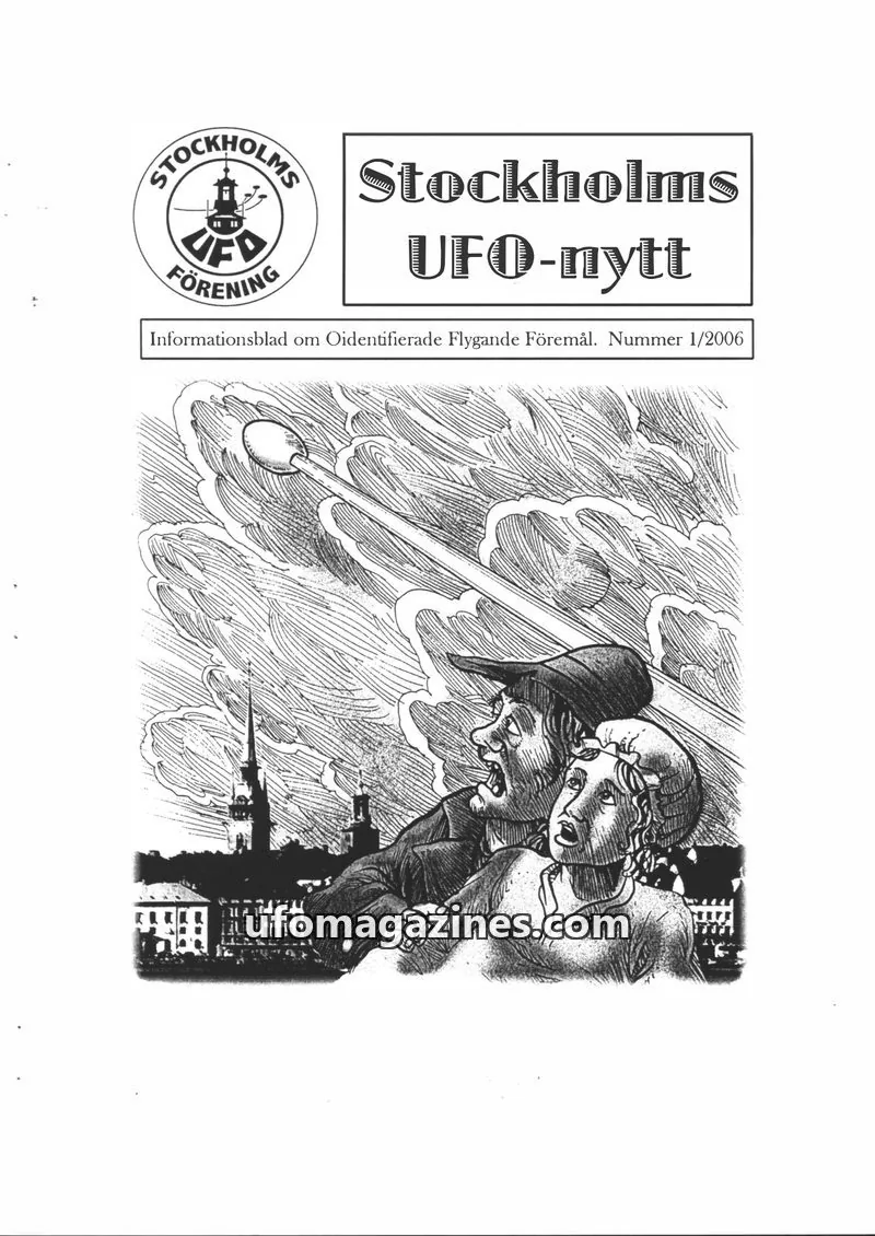 Cover of Stockholms UFO-Nytt issue 1/2006: Stockholms UFO-nytt