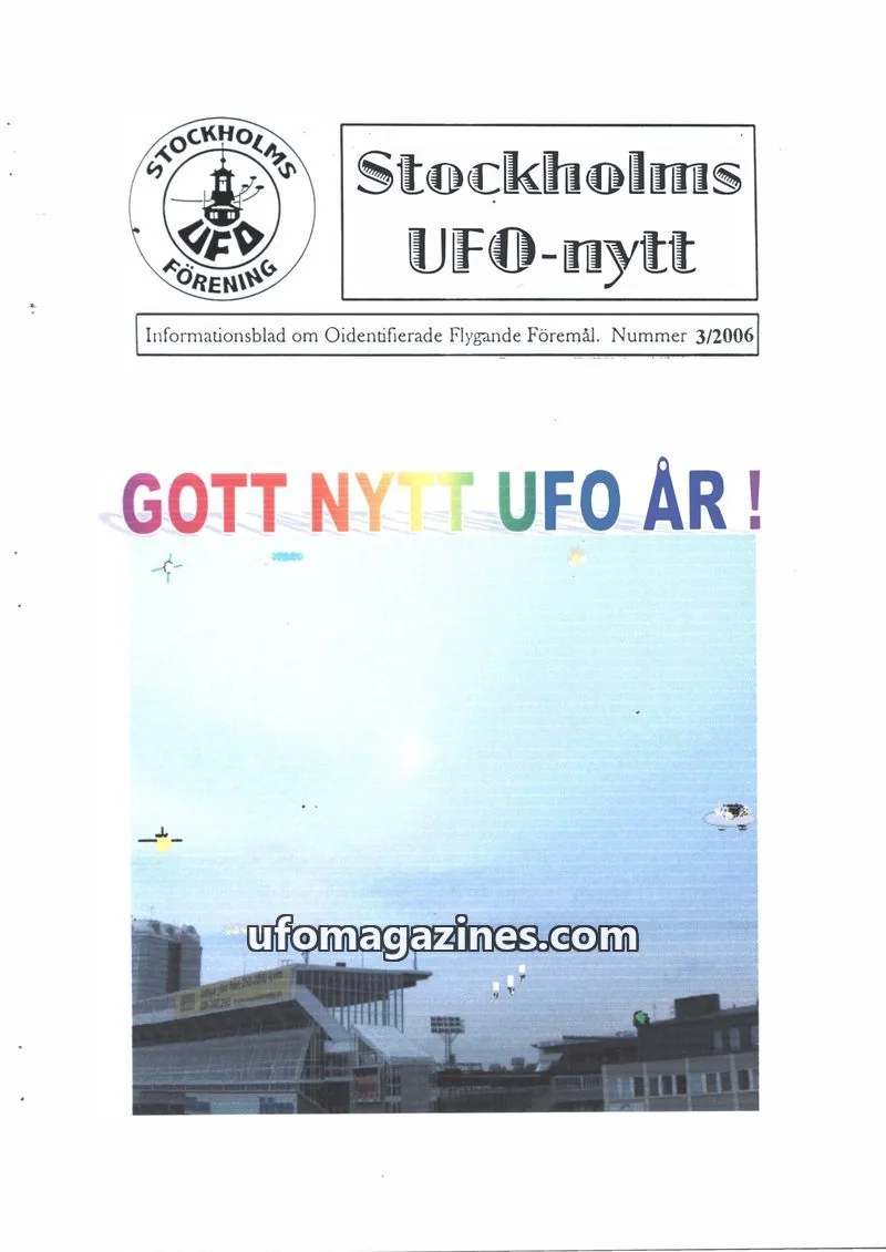 Cover of Stockholms UFO-Nytt issue 3/2006: Stockholms UFO-nytt