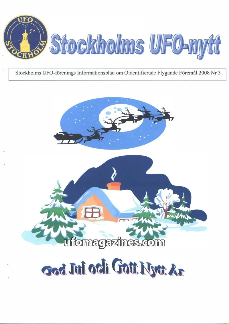 Cover of Stockholms UFO-Nytt issue 3: Stockholms UFO-nytt
