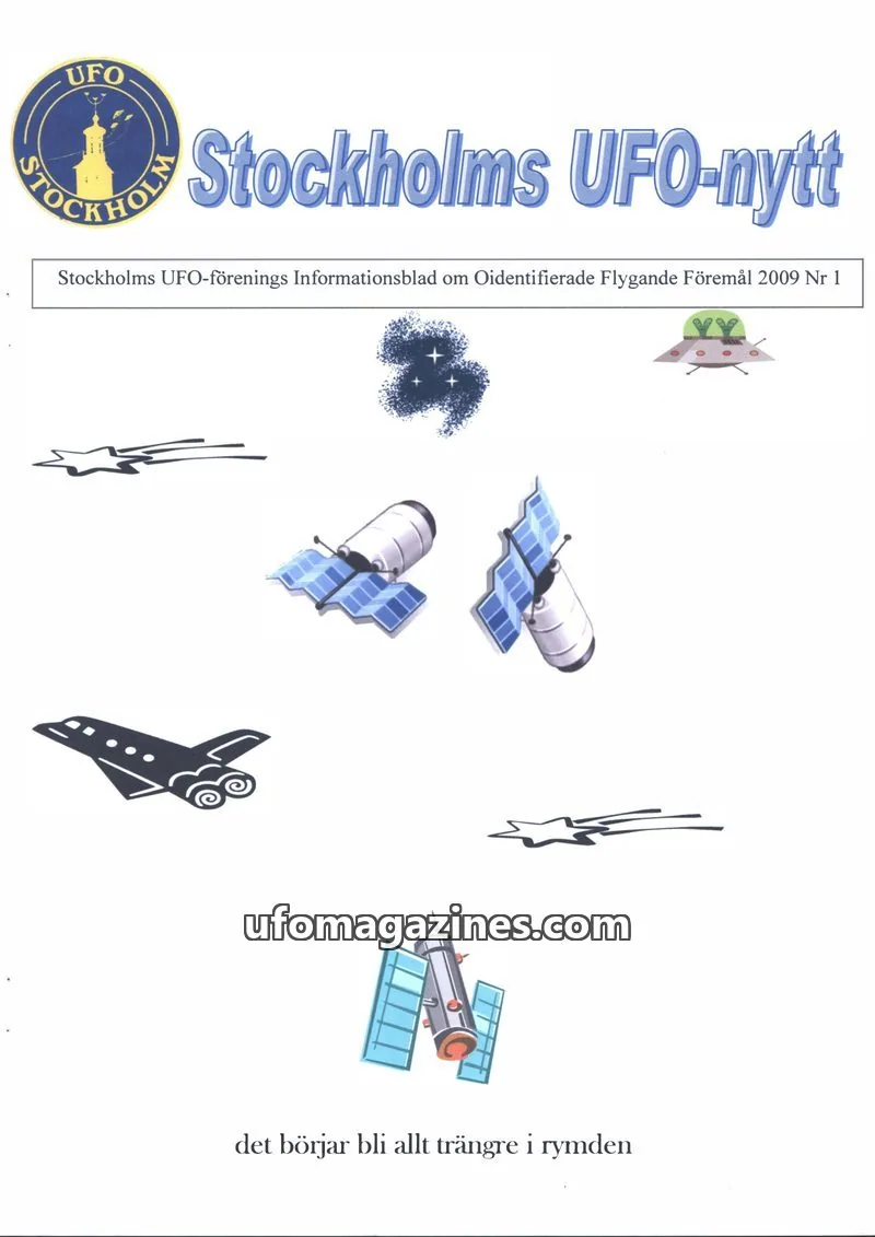 Cover of Stockholms UFO-Nytt issue 1/2009: Stockholms UFO-nytt